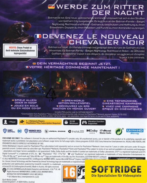 Image du produit WB Gotham Knights édition Deluxe (PS5, DE)
