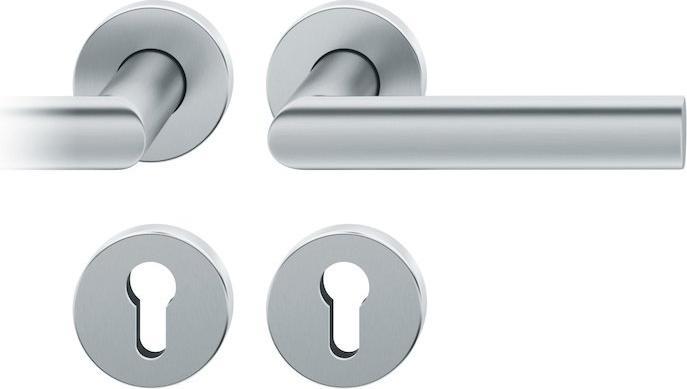 Magni FSB Garniture pour porte de chambre Garniture PZ inox VK8 0 12 1108 (Garniture de porte)