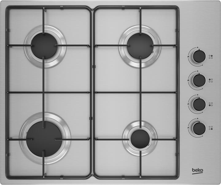 Produktbild Beko HIBG64120SX Kochfeld Edelstahl Integriert Gaskochfeld 4 Zone(n)