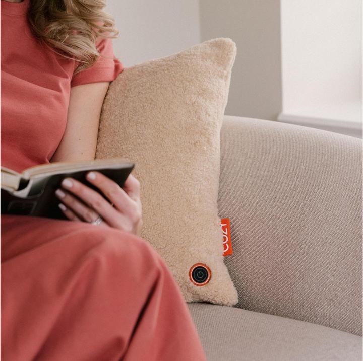 Productafbeelding Bodi-Tek Verwarmingskussen Cozy Una Wooly op batterijen, beige (45 x 45 cm)