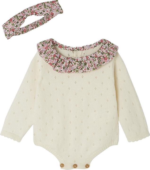 Produktbild Vertbaudet Baby-Set: Kurzoverall & Haarband (56)