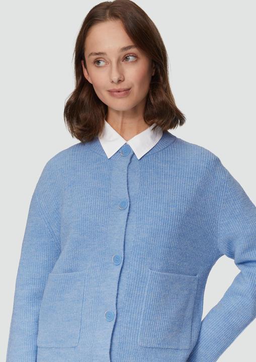 Image du produit S.Oliver Strickjacke Strickjacke aus Alpakamix mit aufgesetzten Taschen (44)
