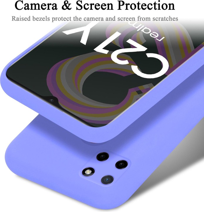 Productafbeelding Cadorabo TPU Liquid Silicone Case Cover voor Realme C21Y / C25Y (Realme C25Y, Realme C21Y)