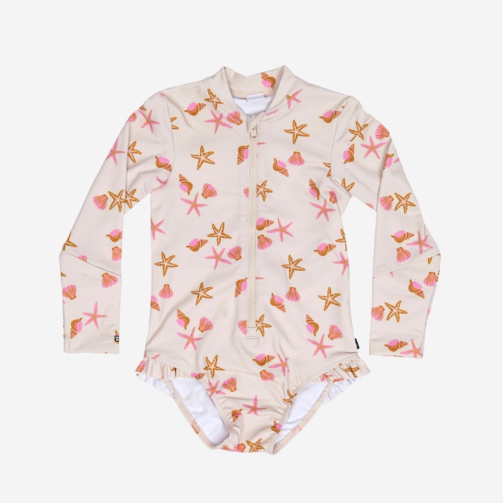 Produktbild Nabaiji Badeanzug Baby/Mädchen langarm UV-Schutz - Izia Shell weiss (80 C)