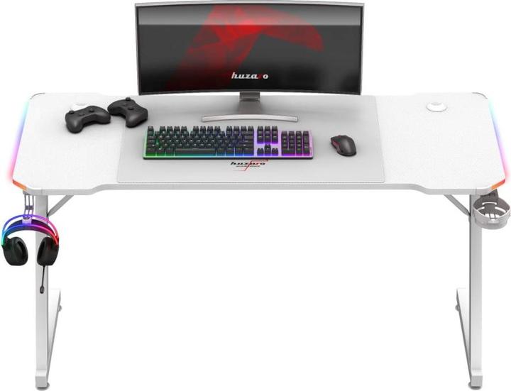 Actual product image Huzaro Biurko gamingowe Hero 3.3 White RGB