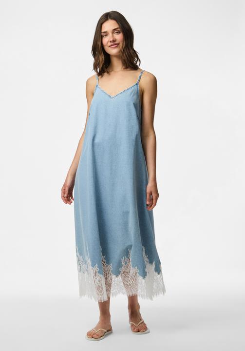 Actual product image Pieces PCFENI SPITZEN JEANS Maxikleid (L)