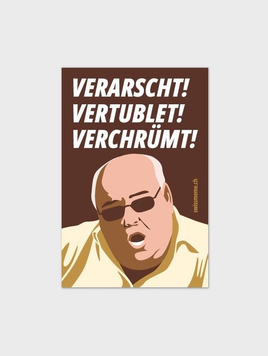Produktbild SwissMeme VERARSCHT! VERTUBLET! VERCHRÜMT! Sticker