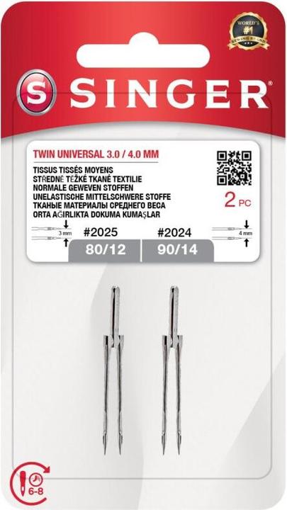 Singer Nadel N2022 12/80-14/90 Blister 5Stk Stickerei