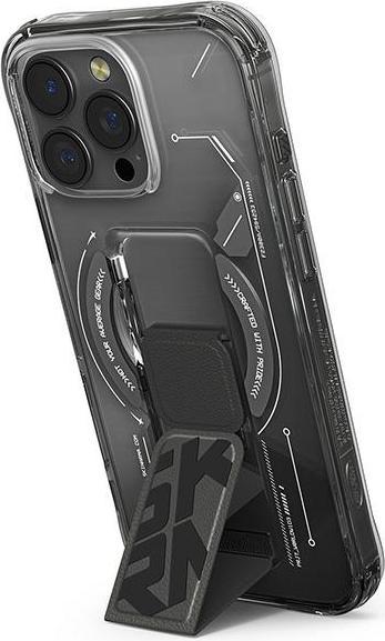 Actual product image Skinarma case Helio iPhone 16 Pro Max 6.9" Magnetic Charging + Grip Stand black (Apple iPhone 16 Pro Max)