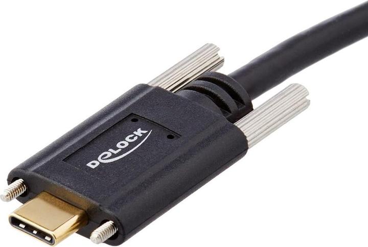 Produktbild Delock SuperSpeed USB 10 Gbps (USB 3.2 Gen 2) Kabel Typ-A Stecker zu USB Type-C™ Stecker mit Schrauben seit (0.50 m)