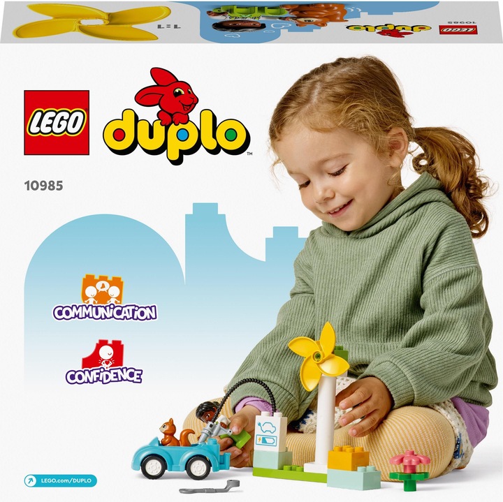 Produktbild LEGO Windrad und Elektroauto (10985)