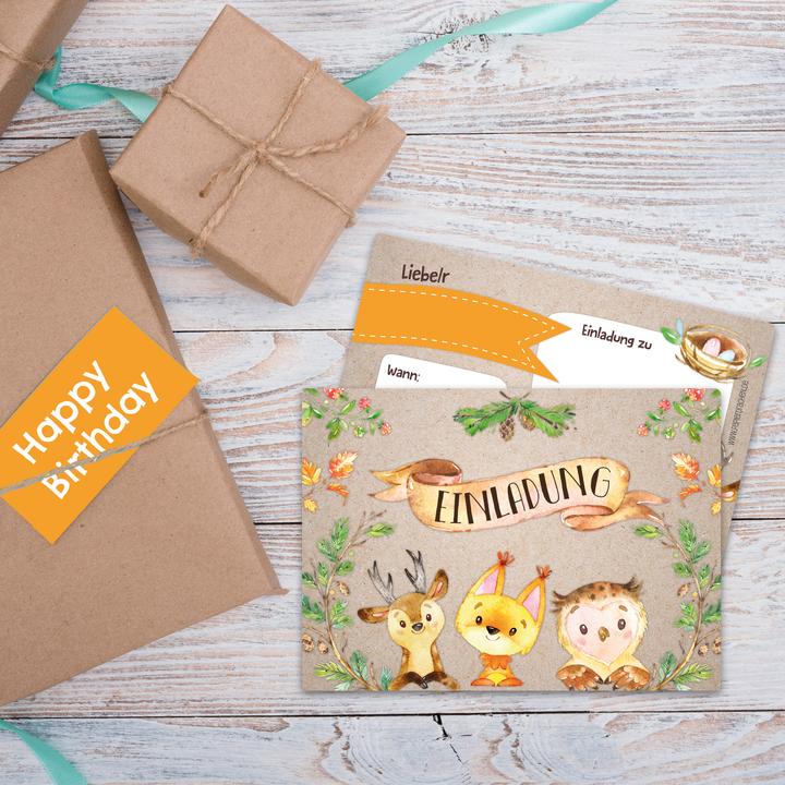 Actual product image Papierdrachen Forest animals (12 pcs.)