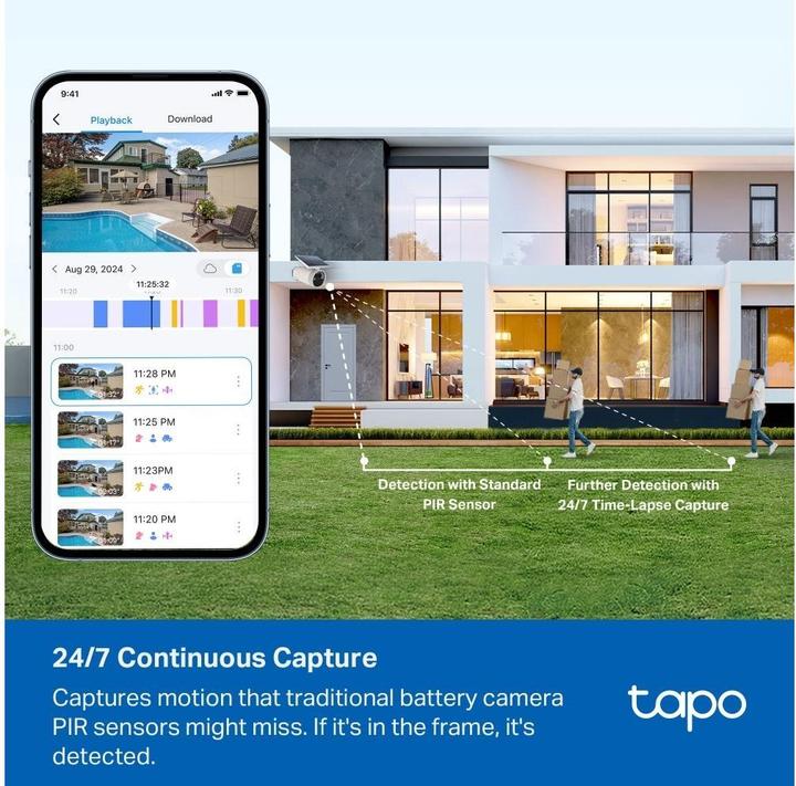 Produktbild TP-Link Netzwerkkamera Tapo C465 4K Solar mit Akku und (3840 x 2160 Pixels)
