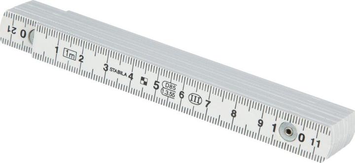 Actual product image Stabila Plastic folding ruler Type 1104 m white metric scale (1 m)