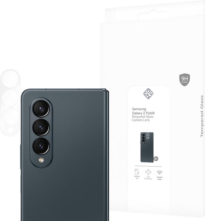 Produktbild Cazy Kamera Schutzfolie Kompatibel mit Samsung Galaxy Z Fold4 Kamera Schutzglas - 2 Stück (2 Stück, Samsung Galaxy Z Fold4)