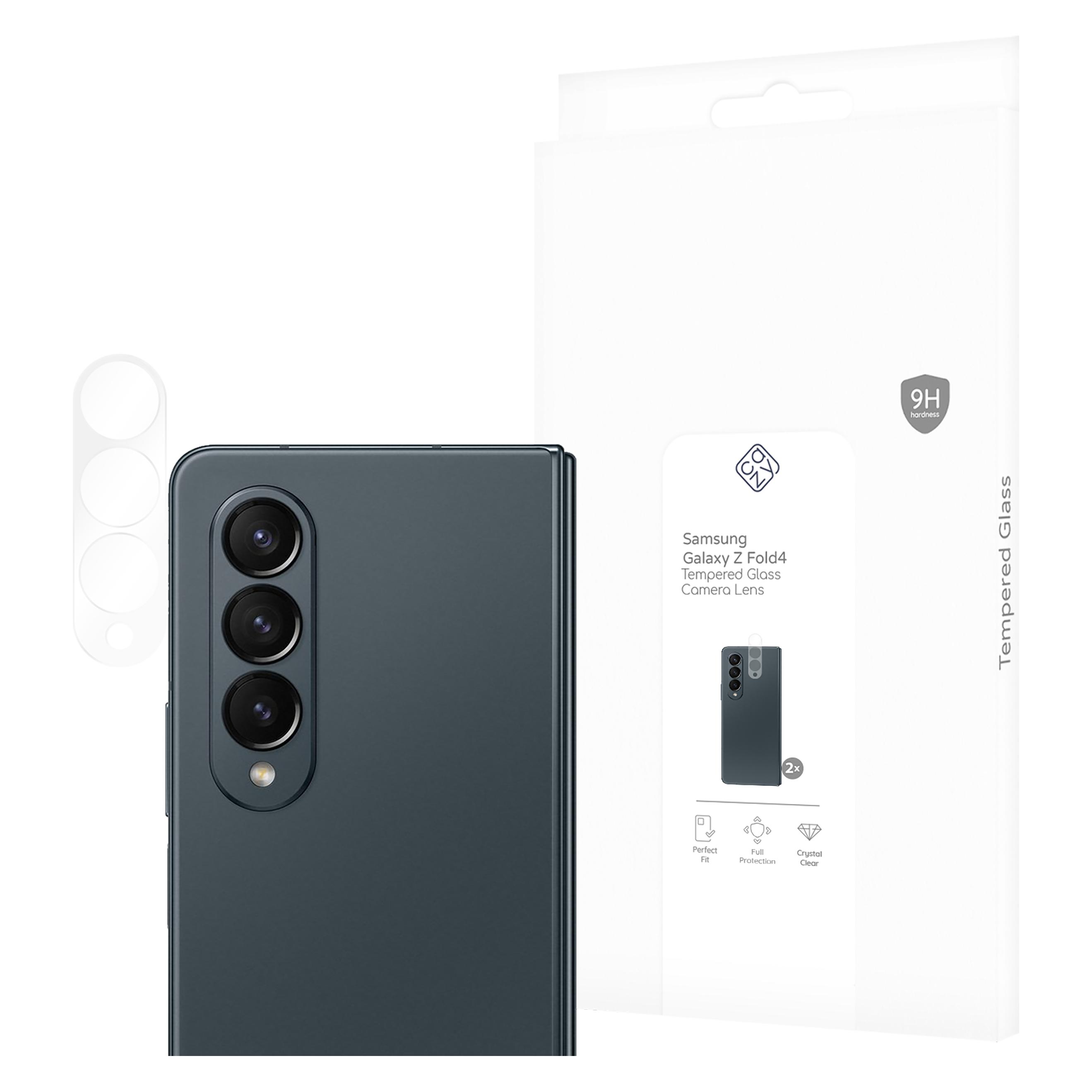 Cazy Kamera Schutzfolie Kompatibel Mit Samsung Galaxy Z Fold4 Kamera Schutzglas - 2 Stück (2 Stk., Samsung Galaxy Z Fold4), Smartphone Schutzfolie,