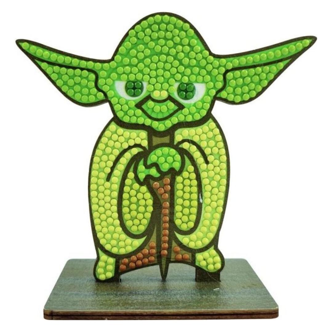 Craft Buddy Yoda, Crystal Art Figur ca. 11x8cm (CAFGR-SWS005)