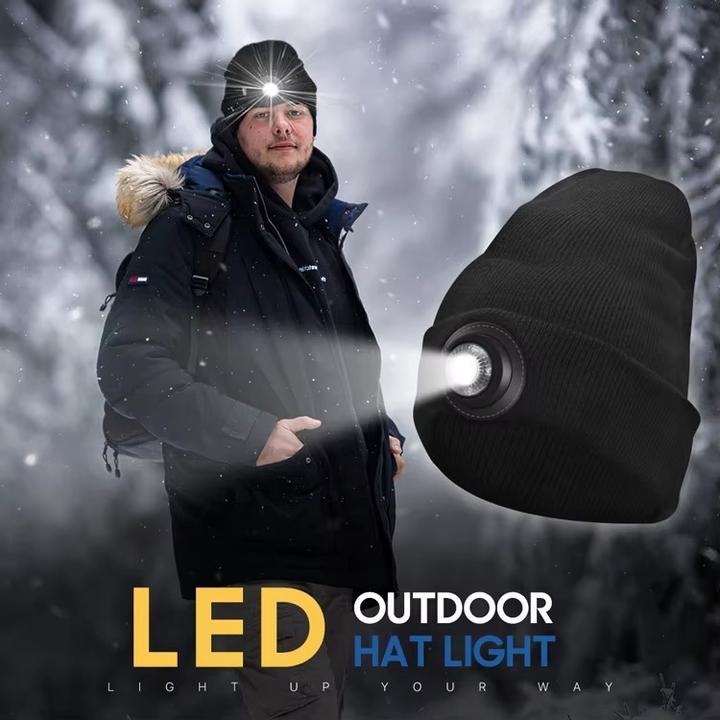 Immagine prodotto Boruit Caldo cappello invernale - Lampada frontale ricaricabile USB - 500LM