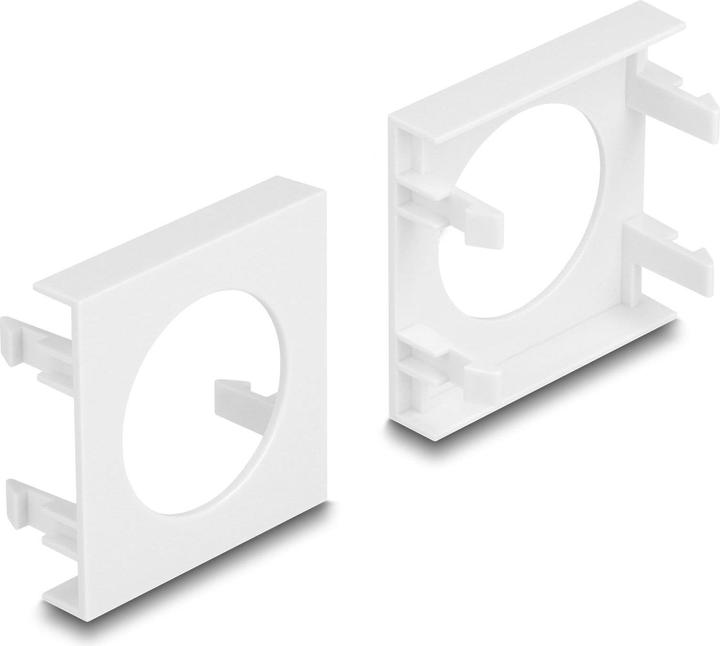 Image du produit Delock Cache module Easy 45 découpe de trou Ø 30,2 mm, 45 x 45 mm 5 pièces blanc (Support mural)
