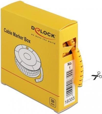 Productafbeelding Delock Kabelklem nr: 1, geel 500 stuks