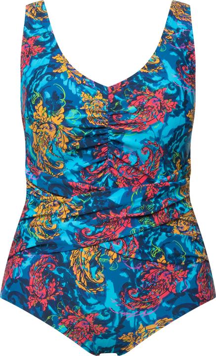 Immagine prodotto Ulla Popken Costume da bagno con materiale riciclato, arricciatura, scollo a V e coppe morbide (58)