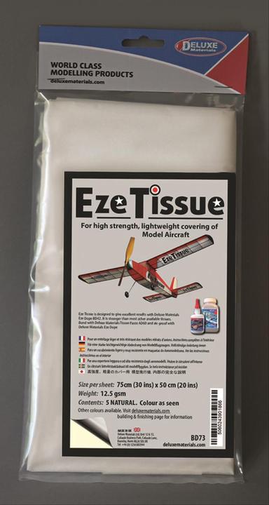 Deluxe Materials DELUXE Eze Tissue Nature Afdekpapier 75x50xm 5st. vanaf 14 g/m²