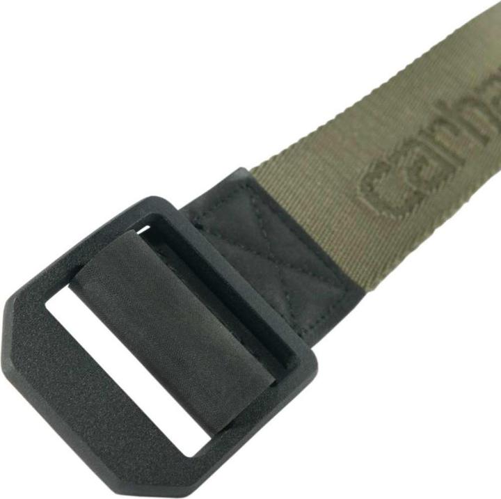 Actual product image Carhartt Belt nylon fabric ladder lock green