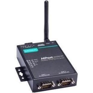 Moxa NPORT UE - Server di dispositivi wireless a 2 porte RS-232/422/485 con WLAN 802.11abgn in banda UE, Server di stampa