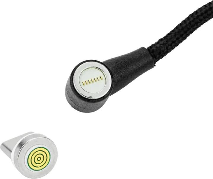 Actual product image M5Stack USB-C magnetic charging data cable angled 1m