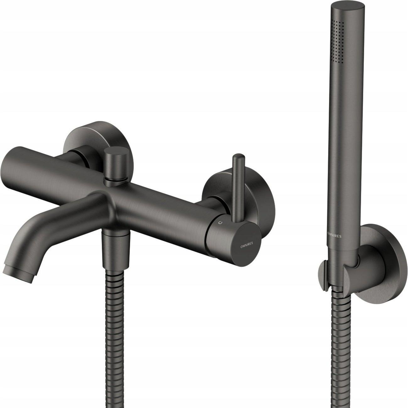 Omnires, Rubinetteria per bagno, y - badkraan met accessoires, grafiet