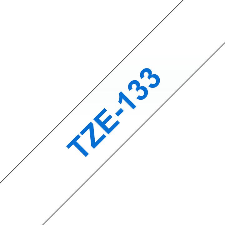 Produktbild Brother Tze-133 (1.20 cm, Transparent, Blau)