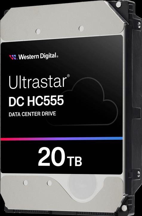 Actual product image WD Ultrastar DC HC555 3.5inch 26.1 20TB 512 7200RPM SATA ULTRA 512E SE NP3 DC (20 TB, 3.5", CMR)