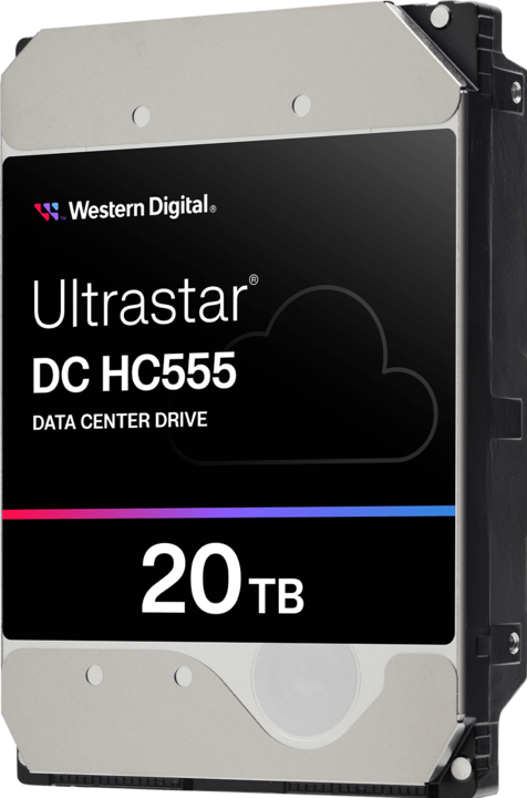 Produktbild WD Ultrastar DC HC555 3.5inch 26.1 20TB 512 7200RPM SATA ULTRA 512E SE NP3 DC (20 TB, 3.5", CMR)