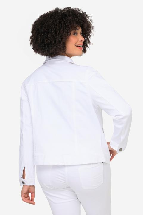Image du produit Angel of Style Veste en jean Frieda à effet délavé, col chemise et manches longues (50)