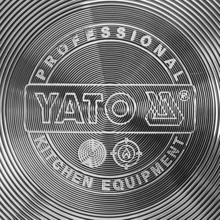 Actual product image Yato Frying Pan Crepes Pan Fish Pan Alu Teflon Non-stick Coating Gastronomy Quality, Pan-Mo (28 cm, Frying pan, Aluminium)