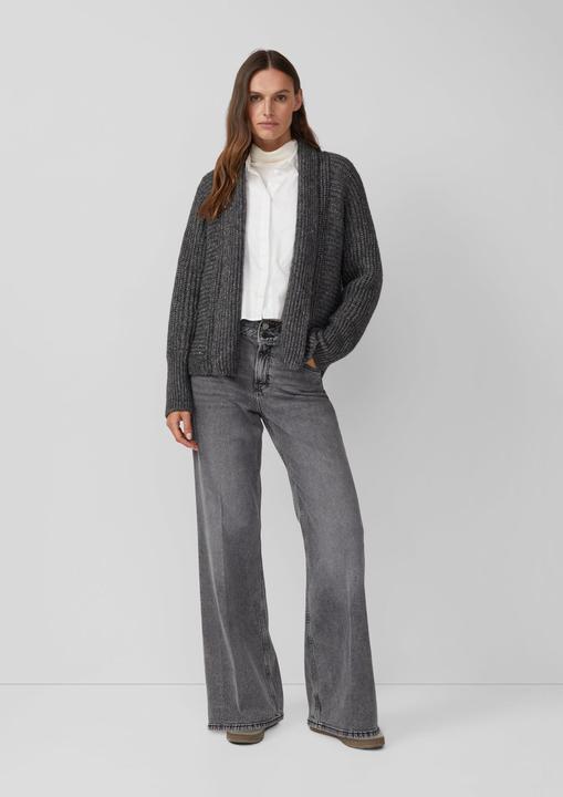 Produktbild s.Oliver Strickjacke Glitzernder Cardigan mit Schalkragen (40)