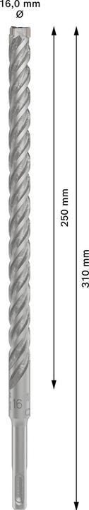 Produktbild Bosch Zubehör PRO SDS plus-5X Hammerbohrer, 16 x 250 x 310 mm (16 Millimeter)
