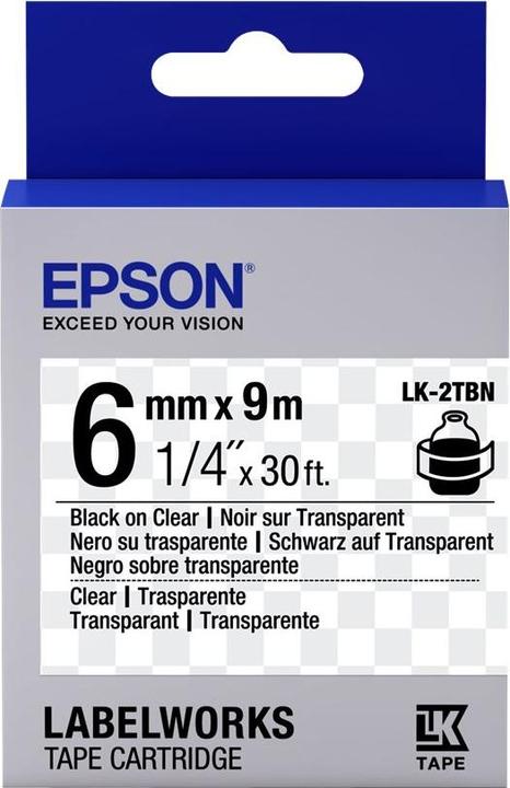 Epson Labelcassette Lk-2tbn (0.60 cm, Zwart)