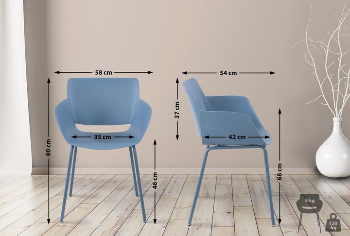 Actual product image CLP Alpena weatherproof chair with backrest