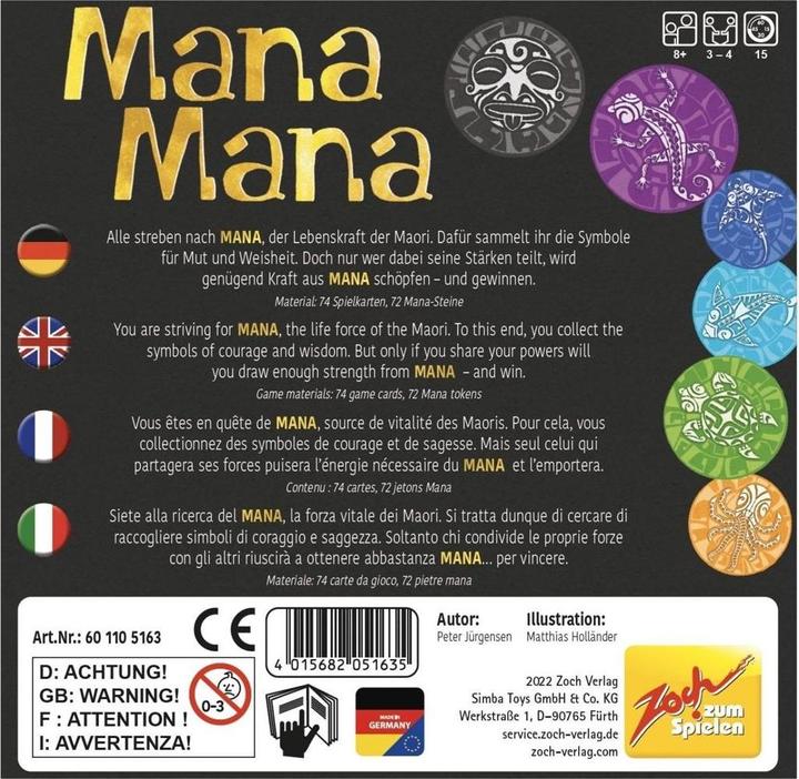 Actual product image Zoch Mana Mana (English, French)