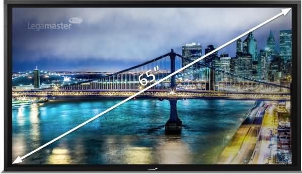 Actual product image Legamaster e-Screen touch display STX-65 fixed wall mounting (65")