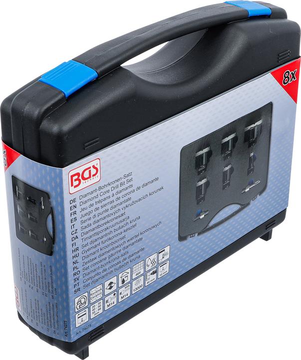 Produktbild BGS Diamant-Bohrkronen-Satz | 20 - 68 mm | 8-tlg. (20 mm, 35 mm, 40 mm, 50 mm, 55 mm, 68 mm)