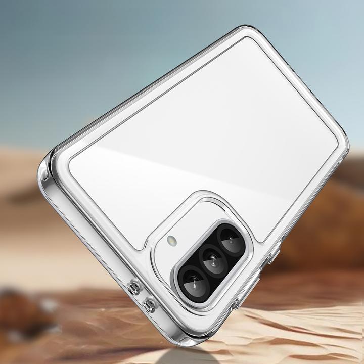 Actual product image Hurtel Outer Space case for Samsung Galaxy A56 Cover with flexible frame - Transparent (Samsung Galaxy A56)