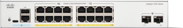 Actual product image Cisco CATALYST 1200 16-PORT GE POE (18 ports)