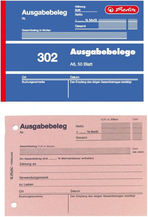 Pelikan Formularbuch Ausgabebeleg