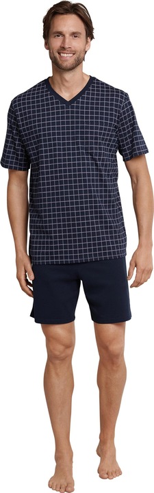 Schiesser kurzer Pyjama Shorty Schlafanzug 100% Baumwolle | auch in Übergrössen