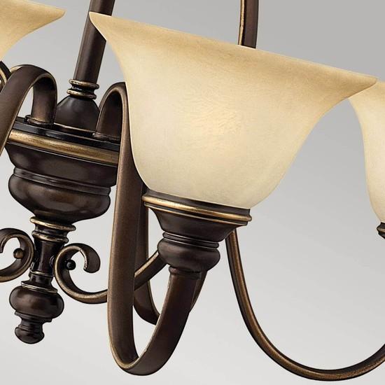 Actual product image Elstead Lighting Cello chandelier E27 6-light antique bronze (80.60 cm)