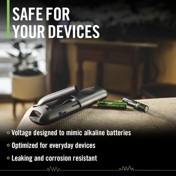 Produktbild Coast Zithion-X AAA USB-C (4 Stk., AAA, 750 mAh)