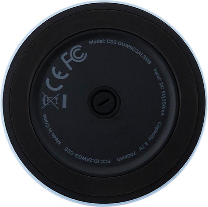 Actual product image Guess głośnik Bluetooth GUWSC3ALSMB Speaker Stand niebieski/blue Magnetic Script Metal (12 h, Electrical connection)