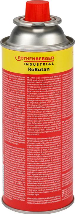 Rothenberger Gaskartusche RoButan 220 g / 393 ml, Bajonett-Verschluss